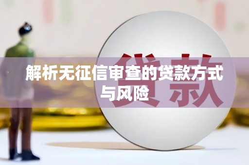 无极解析无征信审查的贷款方式与风险