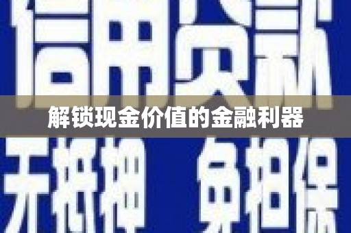 无极解锁现金价值的金融利器