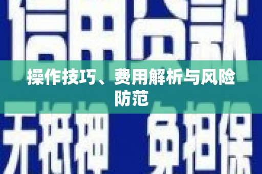 无极操作技巧、费用解析与风险防范