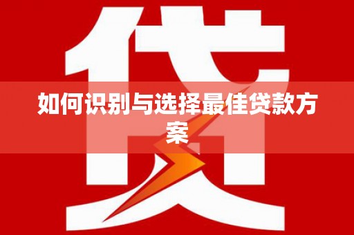 无极如何识别与选择最佳贷款方案